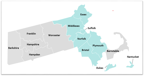 map of the 8 mass counties