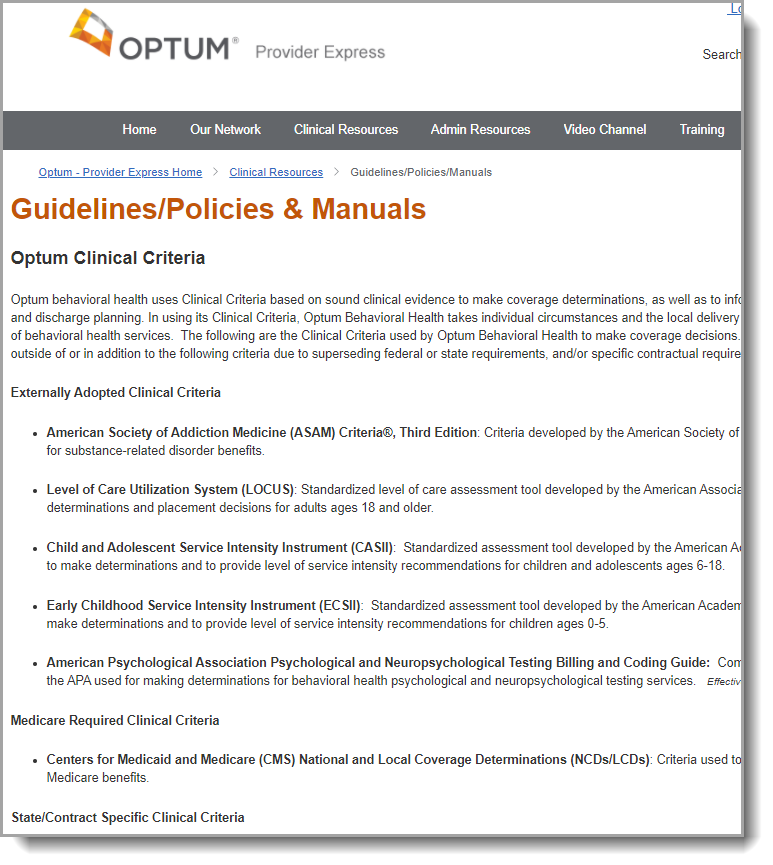 Find the Coverage Determination Guidelines on the Guidelines/Policies & Manual Page