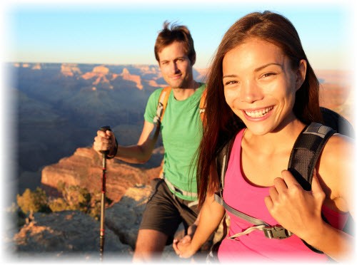 Hiking the Grand Canyon in Arizona