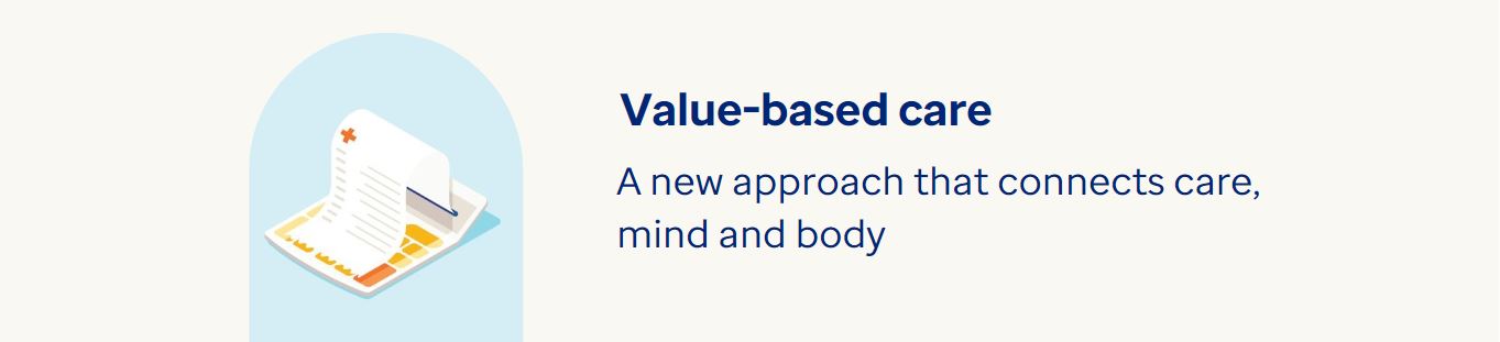 Value-based care - A new approach in behavioral health that connects the care for mind with care for the body H1 Value-based care - A new approach in behavioral health that connects the care for mind with care for the body